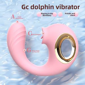 Waillynice Vibrador Feminino Pequeno com Formato de Golfinho, Massageador de Choque Forte para Mulheres, Brinquedos Sexuais para Adultos - Product Image 2