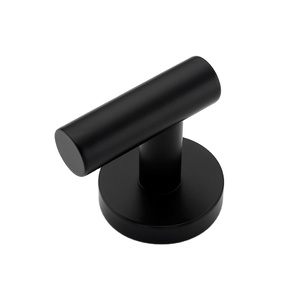 Bức Tường Màu Đen Móc Cho Quần Áo Khăn Bằng Thép Không Gỉ Phím Treo Tường Gắn Kết 3M Dính Lưu Trữ Móc - Product Image 2