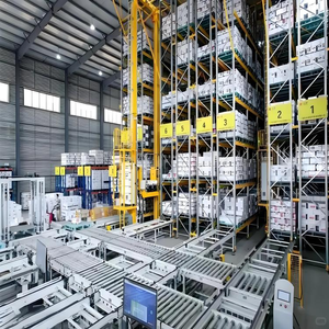 Zwaarbelastbaar stalen 5-laags automatisch shuttle-palletsysteem met wielen, automatische ophaal, ISO9001 gecertificeerd, op maat gemaakt - Product Image 2