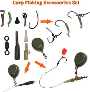 <span class=keywords><strong>Roll</strong></span> Over Image para ampliar el kit de aparejos de señuelo de pesca de carpa, equipo de pesca de carpa 217PCs cebo de pesca de carpa - Product Image 5