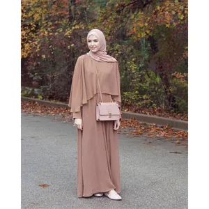 Le donne musulmane islamiche abaya caftano vestono la malesia abito musulmano donna mantello maxi vestito da donna musulmano