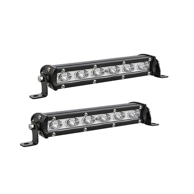 8inch 18w LED Light Bars 12V 24V Driving Work Backup Bumper Lighting for Off-Road Truck SUV ATV UTV