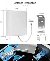 Antenne panneau directionnelle étanche double bande à gain élevé 20dBi 2.4G 5G 5.8G pour Wi-Fi extérieur longue portée 50km