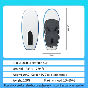 Ensemble de planche à pagaie gonflable à hydrofoil pour le surf en eau vive transfrontalier, aile à vent non motorisé<span class=keywords><strong>e</strong></span>, ensemble de ski nautique en trois parties, toile - Product Image 3