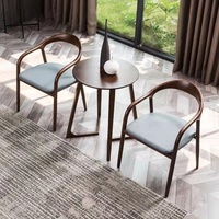 Chaise de salle à manger de style chinois minimaliste moderne la plus vendue avec dossier en bois massif, mobilier de maison
