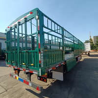 Semi-remorque à clôture pour le transport de bétail, 3 essieux, en acier, haute qualité, personnalisée, 20-50 tonnes, vente directe usine, pour le Nigéria