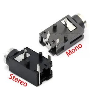 Conector para auriculares PJ319 de 3 pines y 3,5mm, conector Mono/estéreo, conector de Audio 3,5, conector hembra para auriculares de doble canal