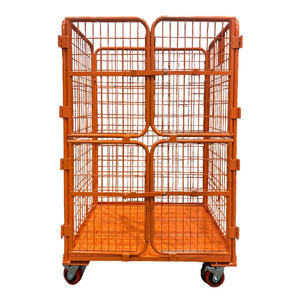 व्यावसायिक उच्च भार क्षमता फोल्डेबल लॉजिस्टिक ट्रॉली निर्बाध परिवहन के लिए नया डिजाइन, कार्गो भंडारण उपकरण - Product Image 3