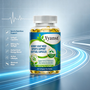 Extrait naturel de Horny Goat Weed, capsules molles de soutien sportif 800mg, 90 pièces, complément nutritionnel pour l'entraînement des hommes actifs, OEM - Product Image 5