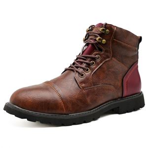 New Model Chelsea Boots Men's All Seasons Retro British Style Anti-Slip Rubber Waterproof High Top Slip-On Workwear - Product Image 6