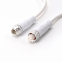 M12 IP67 connecteur de câble étanche 2Pin/3Pin/4Pin/5Pin connecteur circulaire femelle/mâle 6 broches câble d'extension cuivre 6A évalué