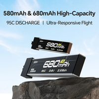 Batterie Lipo FPV CADDXFPV CURVE 580mAh & 680mAh avec connecteur A30 1S 3.8V 95C pour drone RC CURVE MICRO 16 1S
