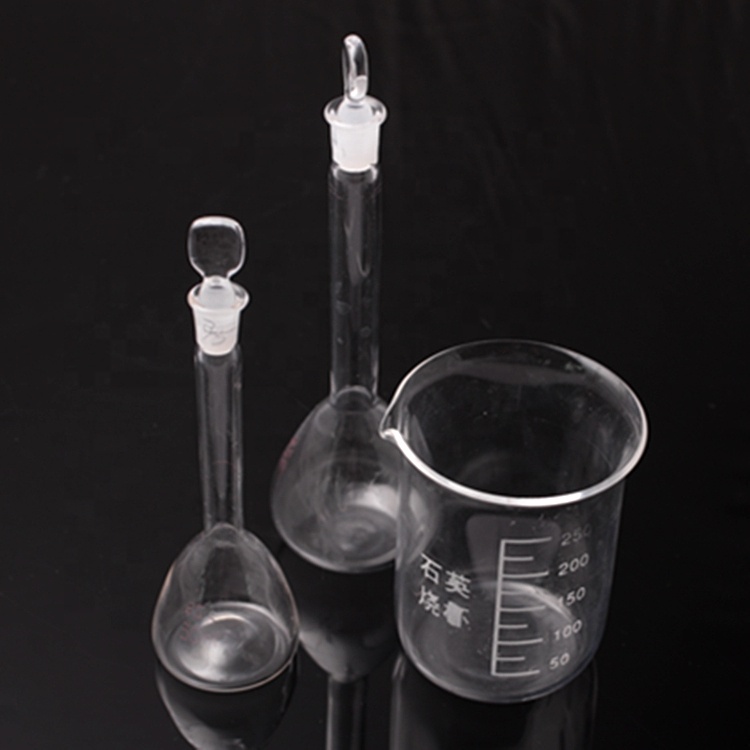 Успешные лабораторные инструменты, Кварцевая колба, прозрачный стеклянный кварцевый стакан для измерения