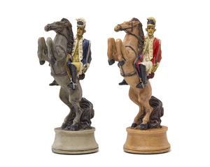 Escultura de Resina <span class=keywords><strong>Guerra</strong></span> DE LA <span class=keywords><strong>Independencia</strong></span> Tema Juego de Ajedrez 3,5 "Pintado a Mano - Product Image 3