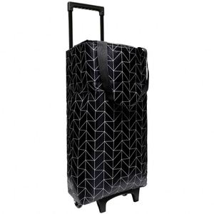 New High Quality Light Weight Foldable Two Wheel Trolley Shopping Cart <b>Cooler</b> Bag Zipper Closure PP Webbing Handle Polyester - Product Image 1