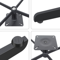 Base de canapé en métal rotative à 360 degrés de haute qualité Foshan, base de chaise à quatre pieds, accessoires de meubles, base de chaise
