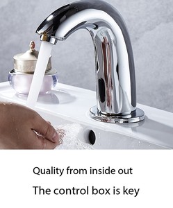 पूरी तरह से स्वचालित सेंसर नल, स्मार्ट इन्फ्रारेड वाणिज्यिक कोल्ड वाटर सिंगल-होल वॉशबेसिन सभी-कॉपर सिंक नल वॉशबेसिन - Product Image 6