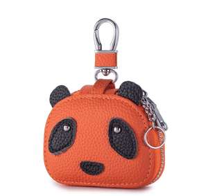 Étui pour écouteurs en cuir rigide Panda de haute qualité, petit sac de rangement pour clés - Product Image 6