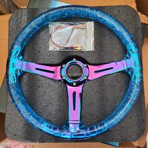 Universal 14 pulgadas 10 colores acrílico Car Tuning Parts Racing Drifting volante - Product Image 2