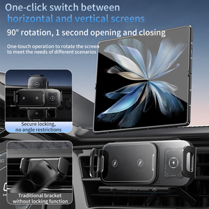 Support de téléphone pliable pour voiture, <span class=keywords><strong>chargeur</strong></span> sans fil universel, support de téléphone intelligent à <span class=keywords><strong>induction</strong></span>, <span class=keywords><strong>chargeur</strong></span> électrique rotatif - Product Image 6