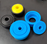 Composants de rouleaux de convoyeur en nylon anti-poussière robustes de 50 mm, embouts de roulement de rouleau, pièces de convoyeur, boîtier de roulement en plastique