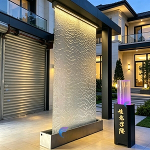 Custom <b>Large</b> Size Waterfall Pool Water Curtain Outdoor Metal Mesh Water Curtain Fountain Swim Pool Water Rain Curtain Wall - Product Image 1