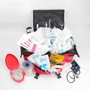 Emergency Medical Supplies Kit Professional First Responder Bag EMT Trauma First Aid Carrier for Paramed