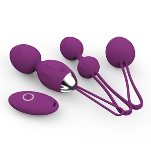 Juego de bolas de Kegel de silicona con Control Remoto Portátil Cherry, 10 modos de vibración para fortalecer los músculos del suelo <span class=keywords><strong>vaginal</strong></span> y pélvico - Product Image 4