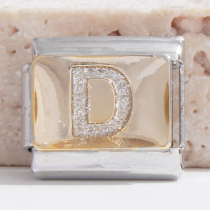 Stainless Steel Rhinestone Letter DIY Modular Bracelet Unisex Jewelry Gift Alphabet Chain - Product Image 4