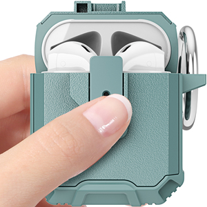 Étui de protection robuste antichoc en PC rigide à ouverture à un bouton de haute qualité pour <span class=keywords><strong>Airpods</strong></span> Pro <span class=keywords><strong>2</strong></span> 3 - Product Image 4