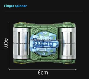 รถหุ้มเกราะเมคคาสร้างสรรค์ แปลงร่างได้ หมุนได้ บรรเทาความเครียด ของเล่นเสริมพัฒนาการ ลดความเครียด พกพาสะดวก สำหรับเด็กและผู้ใหญ่ - Product Image 3