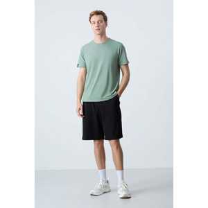 Shorts en coton pour homme Tommylife, coupe standard, noir, taille S, respirant, vêtements décontractés - Product Image 2