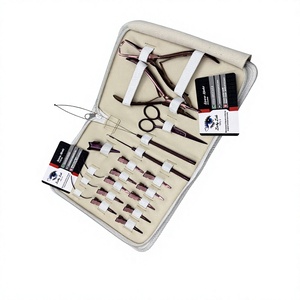 Kit de Pinzas para Extensiones de Cabello de Uso Comercial Lucky Lash, Herramientas de Acero Inoxidable para Instalar y Retirar Cuentas con Pinzas y Tijeras, Color Oro Rosa - Product Image 4