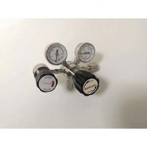 Regulador de válvula de presión de línea de gas de diafragma para regulador de gas de alta presión 3000psi 1/2 NPT con medidor para propano amoníaco - Product Image 1