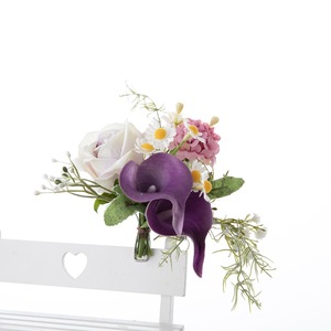 CallaFloral Ramo de Lirios Calla Artificiales en Tela PU Morada para Decoración de Bodas y Hogar CF01216 - Product Image 5