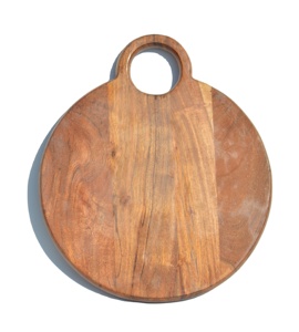 Planche à découper en bois d'acacia Ustensiles de cuisine Blocs à découper pour pain Pizza Légumes Planche de boucher pour servir pour hacher - Product Image 1