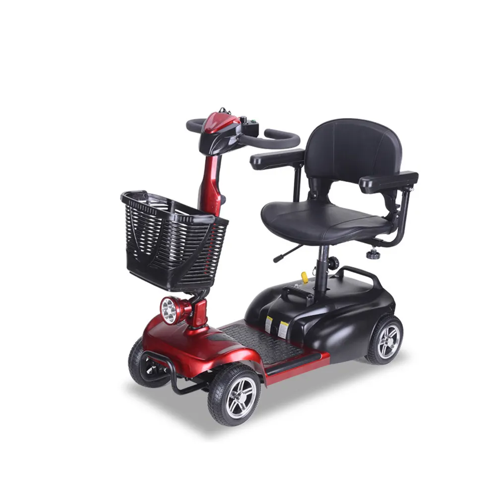 2024 Cheap Folding Portable Electric Scooter 4 Wheel Elderly Mobility Scooter