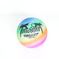 Pelota inflable de arcoíris disponible en muchos colores, suministro del fabricante, pelota de juguete de pvc