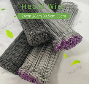 Longteng 0.45mm 0.6mm 0.9mm Stainless Steel Heald Wire / 330 Grade / <b>Loom</b> Textile/<b>Knitting</b> <b>Machinery</b> Use - Product Image 4