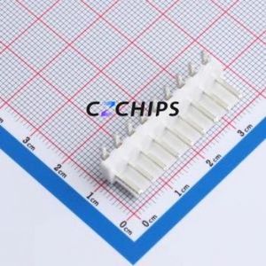 W396110K-9PY2113 Wire-to-Board Pin Header Bent Lead Through Hole,P=3.96mm Connector 1x9P 3.96mm Right Angle Insert VH - Product Image 1