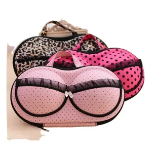 Encai Fashionable EVA Bra Bag Organizer Travel Lightweight Underwear Storage Bag Wholesale