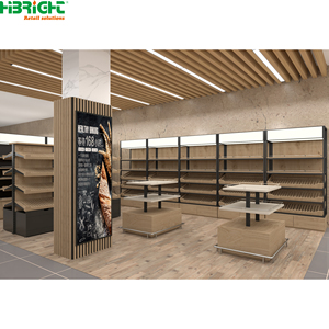 Estanterías Metálicas para Supermercados, Exhibidores de Venta al por Menor, Góndolas, Almacenamiento de Botellas de Vino para Tiendas de Abarrotes - Product Image 4