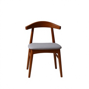 Chaise de salle à manger en bois de style moderne du milieu du siècle, siège rembourré en tissu, écologique, durable, confortable pour la maison, le bureau, l'hôtel, la villa - Product Image 1