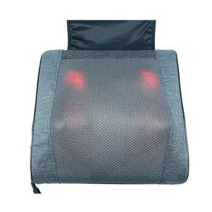 Bel desteği ısıtmalı pu elektrikli masaj taşınabilir led elektrik bel desteği ağrı kesici masaj pil kumandalı masaj yastığı