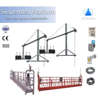 Plataforma Suspendida Galvanizada ZLP800 para Construcción, Plataforma Colgante, Góndola de Construcción