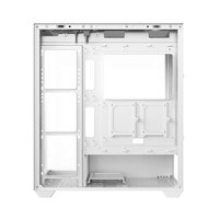 Boîtier de jeu AntarcChill Full View Dual Tempered Glass USB3.0 avec carte graphique, couleur blanche, boîtier de bureau SPCC