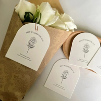 Cartes de remerciement personnalisées avec logo, impression en gros d'usine, cartes de vœux exclusives gaufrées à l'or, cartes postales cadeaux