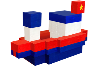 Ensemble de blocs de bricolage en bois naturel Sea Warrior Produit créatif écologique pour l'éducation artisanale Fabriqué au Vietnam - Product Image 5