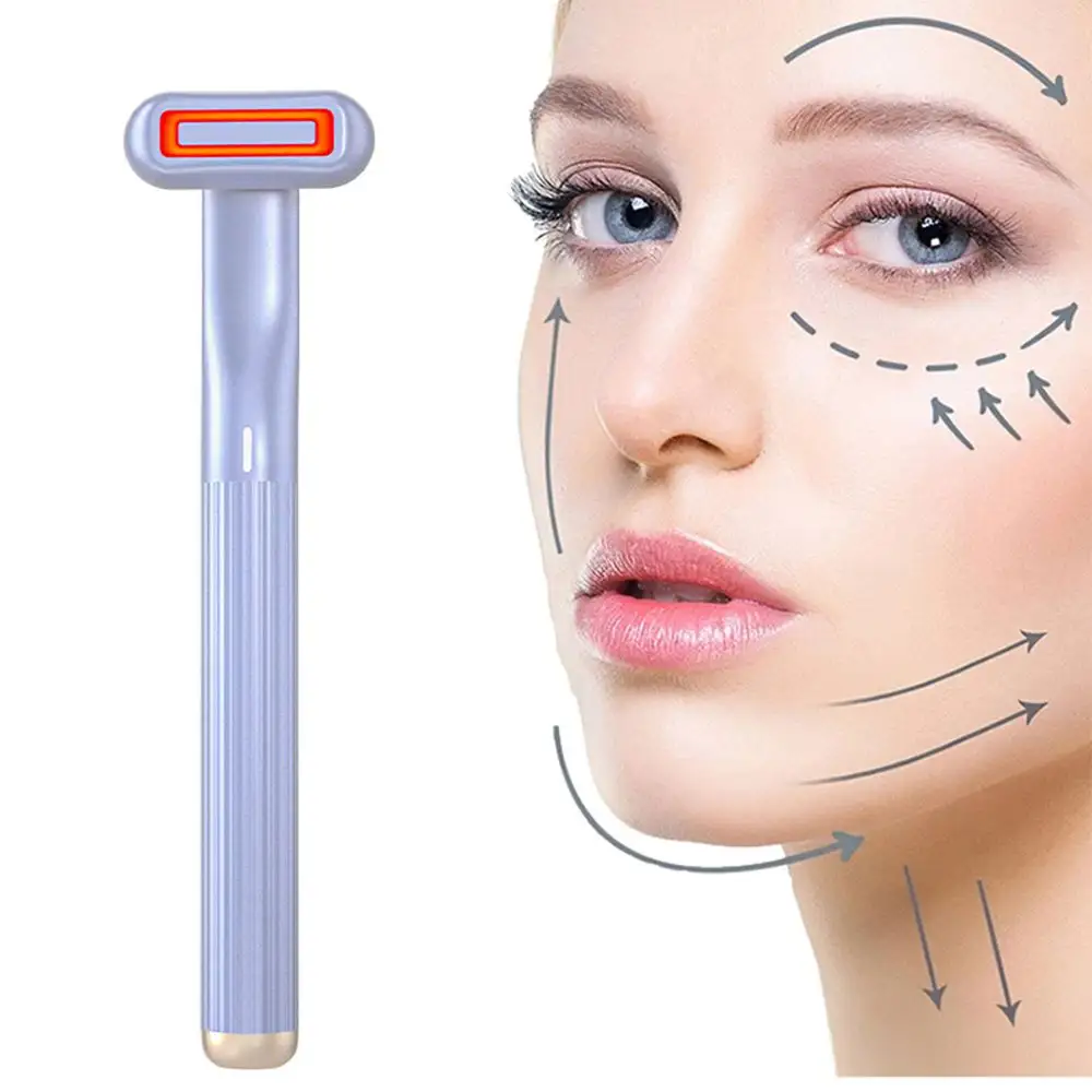 Best Sellers 2024 Electronic 4 in 1 Led Light Facial Skin Care EMS Eye massage Pen Microcurrent Eye massager magic wand