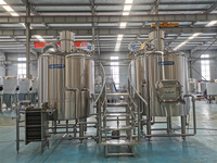 Système de brassage de bière clé en main Cassman 10HL, 1000l, chauffage à la vapeur, pour pub/bière artisanale